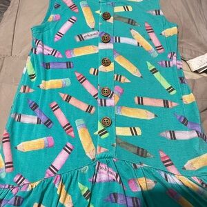 Posh peanut Colorful Crayon Print Dress